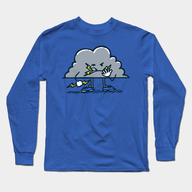 Lightning Cloud Long Sleeve T-Shirt by nickv47